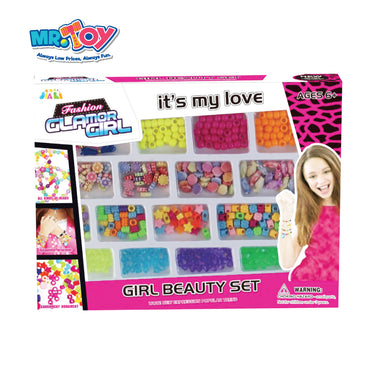 Fashion Girl Kids Beauty DIY Bead PlaySet