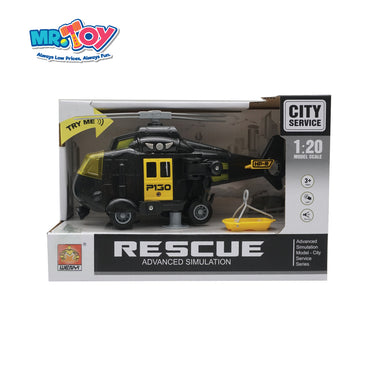 (MR. TOY) Rescue Helicopter Model Scale