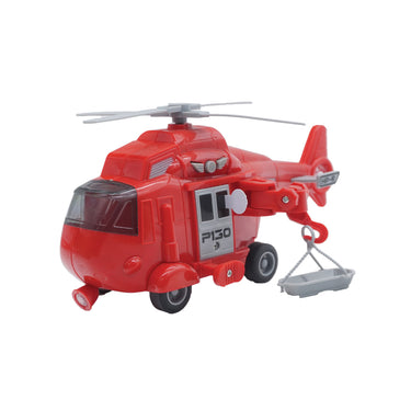 (MR. TOY) Rescue Helicopter Toy with Lightsound