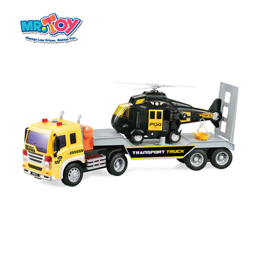 (MR. TOY) City Service Series Transport Truck Inertial Motion Toy with Light & Sound