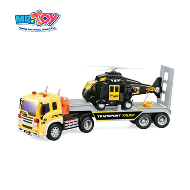 (MR. TOY) City Service Series Transport Truck Inertial Motion Toy with Light & Sound