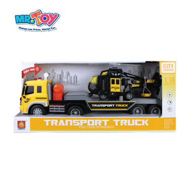 (MR. TOY) City Service Series Transport Truck Inertial Motion Toy with Light & Sound