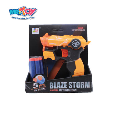 Soft Bullet Gun W/5 Darts Zc7115
