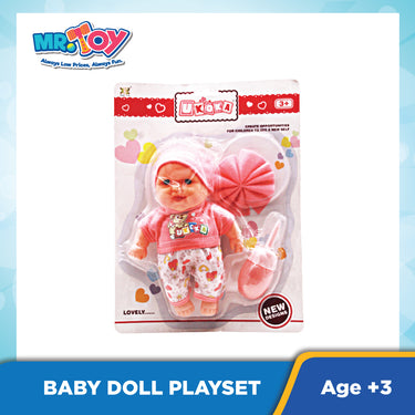 (MR. TOY) XINGYUE Ukoka Baby Doll Girl Playset 6189-3D