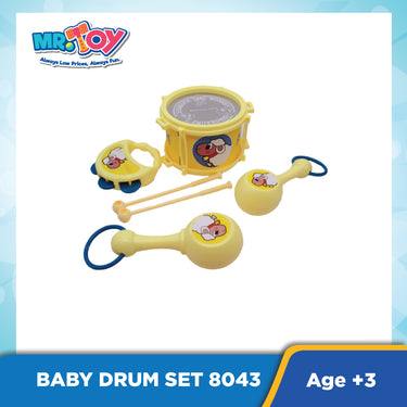 (MR. TOY) Baby Drum Toy Set