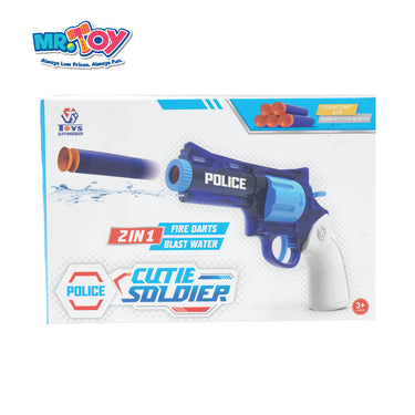 2-in-1 Blaster Gun with 10 Foam Dart