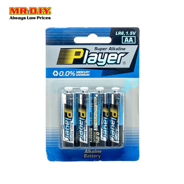 PLAYER Super Alkaline AA LR6 1.5V 4Pcs