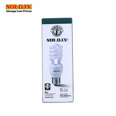 (MR.DIY) Spiral LED Bulb Daylight E27 (13W)