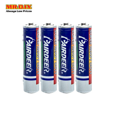 PAIRDEER Super Heavy Duty Carbon AAA Battery (4pcs)