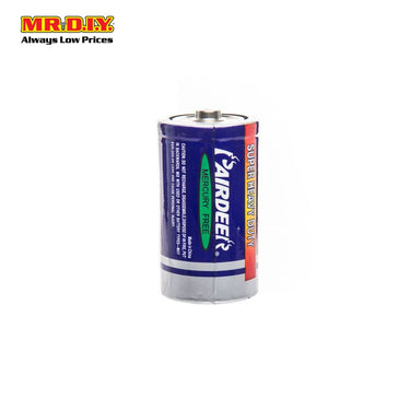 PAIRDEER Super Heavy Duty Carbon Battery D (2pcs)