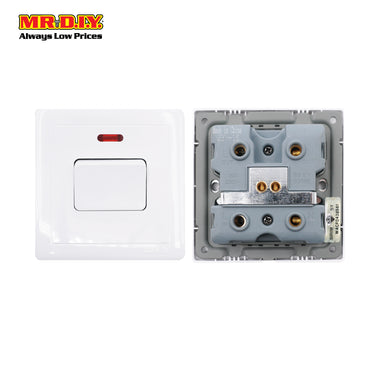 (MR.DIY) White Wall 20A 1 Gang Switch