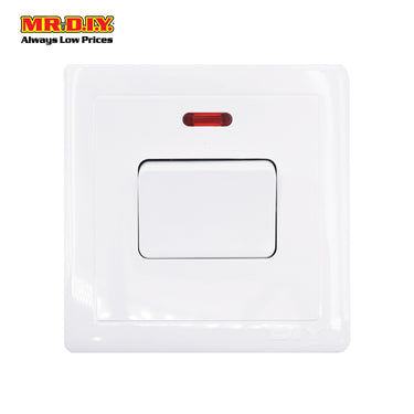 (MR.DIY) White Wall 20A 1 Gang Switch
