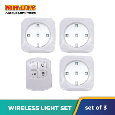 (MR.DIY) Remote Control Multi-Function LED Light Set (3pcs)