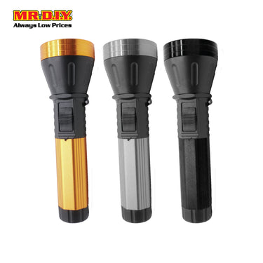 (MR.DIY)  Rechargeable Aluminium Plastic LED Flashlight BL-6699 (15cm)