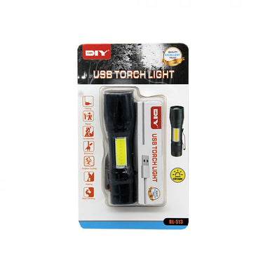 (MR.DIY) USB Rechargeable Torch Light BL-513
