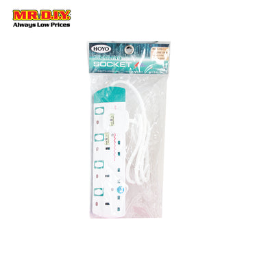 HOYO Trailing Socket 4 Gang (1.2m)