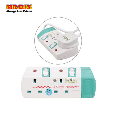 HOYO Extension Trailing Socket 3 Pin 2 Gang With SIRIM 2000W (2M)