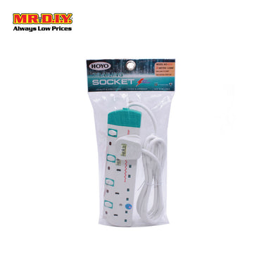HOYO Trailing Socket 4 Gang (2m)