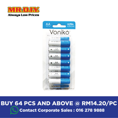 VONIKO Battery LR6 1.5V AA Ultra Alkaline (16pcs)