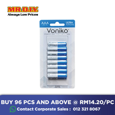 VONIKO Premium Alkaline Battery LR03 1.5V AAA (16pcs)