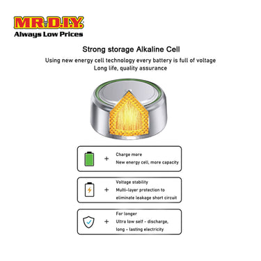 VONIKO Button Cell Alkaline Battery LR1130 AG10 1.5V (5pcs)