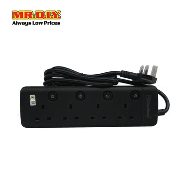 NARKEN Safety Socket 3 Pin 3000W Black