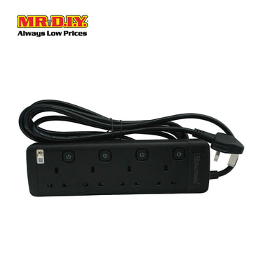 NARKEN Safety Socket 3 Pin 3000W Black