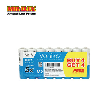 VONIKO AA Alkaline Battery (4+4 Free)
