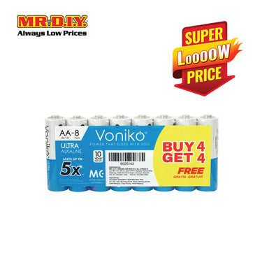 VONIKO AA Alkaline Battery (4+4 Free)