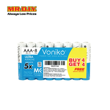VONIKO AAA Alkaline Battery (4+4 Free)