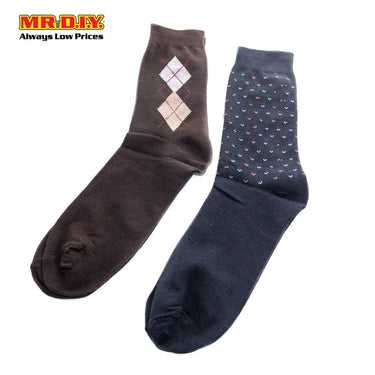 (MR.DIY) Fashion Long Men's Sock (3 pairs)