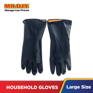 (MR.DIY) Household Gloves Black (Size: L)