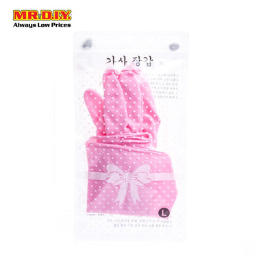 (MR.DIY) Rubber Gloves L (2pcs)