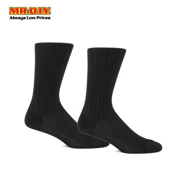 (MR.DIY) Student Socks Black (11-13)