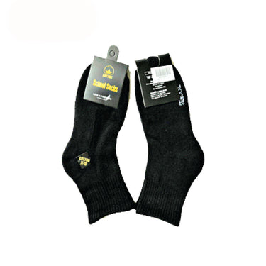 (MR.DIY) Student Socks Black (11-13)