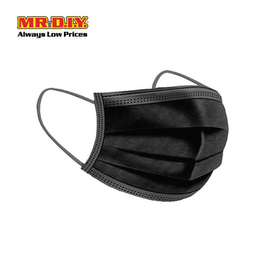 [BEST SELLER] MILKON 3-Ply Disposable Medical Face Mask Black (50pcs)