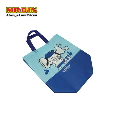 (MR.DIY) Flat White- Street Non-Woven Shopping Bag (33 x 30 x 17cm )