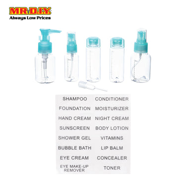 (MR.DIY) KEQI 7 in 1 Travel Pack Cosmetic Bottle Kit Set