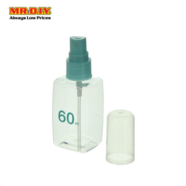 (MR.DIY) KEQI Cosmetic Transparent Rectangle Spray Bottle (60ml)
