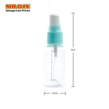 (MR.DIY) KEQI Travel Cosmetics Transparent Spray Bottle [30ml] (9cm x 2.5cm)