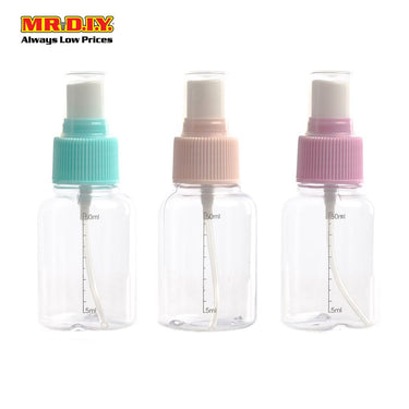(MR.DIY) KEQI Travel Cosmetics Transparent Spray Bottle [50ml] (10cm x 4cm)