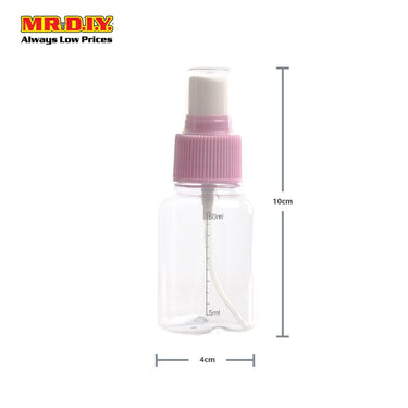 (MR.DIY) KEQI Travel Cosmetics Transparent Spray Bottle [50ml] (10cm x 4cm)