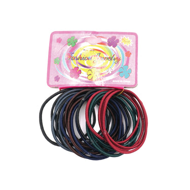 (MR.DIY) Single Rope Design Rubber Hairband (24pcs)