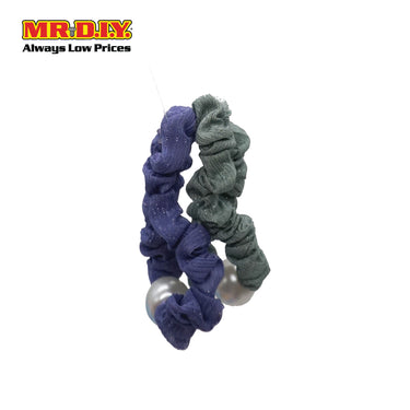 (MR.DIY) Lacey Hair Scrunchie With Pearl (2 pieces)