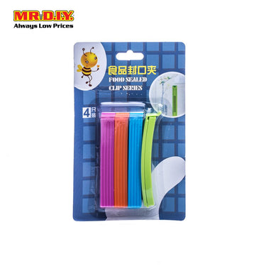 (MR.DIY) Multi-Colour Food Sealing Clips (4pcs)