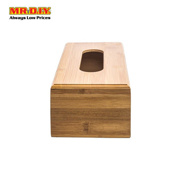 (MR.DIY) Durable Bamboo Wooden Tissue Box (25 x 12cm)