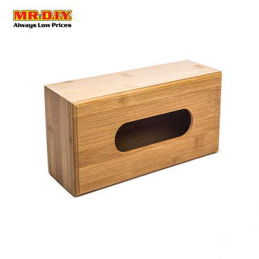 (MR.DIY) Durable Bamboo Wooden Tissue Box (25 x 12cm)