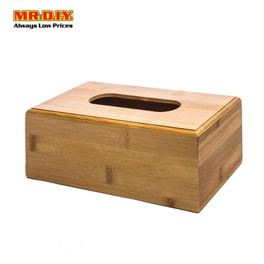 (MR.DIY) Durable Bamboo Wooden Tissue Box (25 x 12cm)