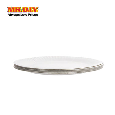 (MR.DIY) Disposable Paper Plate [6inch] (20pcs)