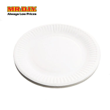 (MR.DIY) Disposable Paper Plate [6inch] (20pcs)